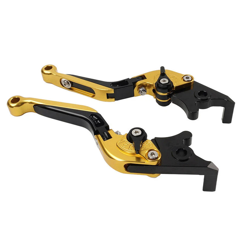 Kawasaki ZX636R ZX6RR CNC Gold Extendable Brake Clutch Levers (2005-2006)