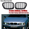 97-03 BMW E39 M5 525i 528i 530i 540i Gloss Black Front Hood Kidney Grille