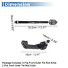 Jeep Dodge 6 x Front Inner Outer Tie Rod Ends (2000-2006)