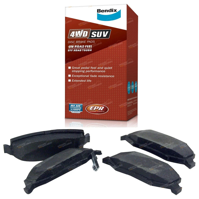 Jeep Wrangler JK 4WD Rear Disc Brake Pad Set 2.8L 3.8L (2007 - 2018)