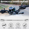 Motorcycle Handle Bracket 1 x Adjustable Handlebars Silver Tone