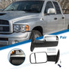 Dodge Ram 1500 with Turn Signal Light Silver Tone 1 pair Tow Mirrors