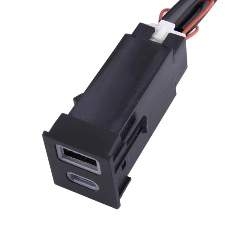 Toyota RAV4 C-HR Tundra Dual USB-C PD USB-A QC3.0 Charger Socket (2016-2023)