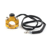 Handlebar Gold 7/8" Rotating Bar Clamp Start Stop Kill Switch Button