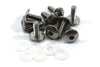 Ducati 10x Bulloni M5x16 Pan Fungo Testa Inox