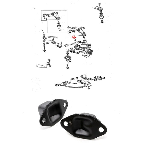 Mitsubishi Triton Colt L200 1986-1996 Upper Spring Bumper x2