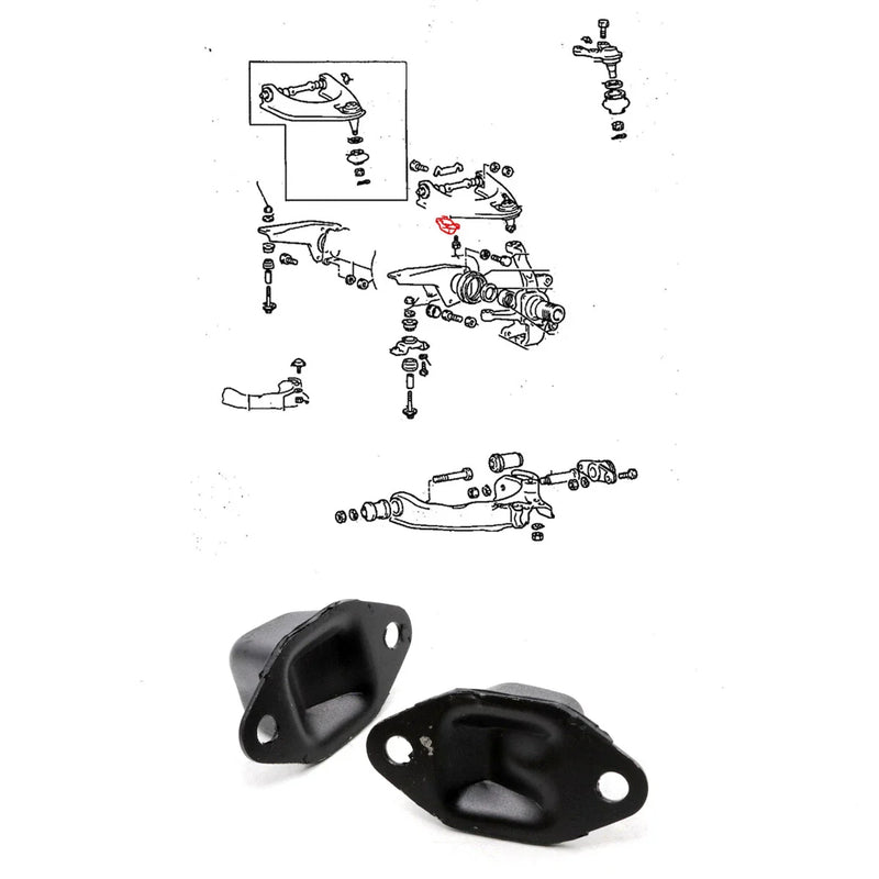 Mitsubishi Triton Colt L200 1986-1996 Upper Spring Bumper x2