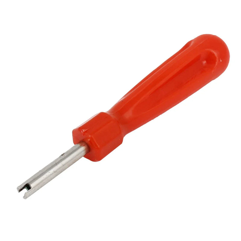 Motorcycle Car Red Plastic Nonslip Handle Tire Spanner Valve Core Remover