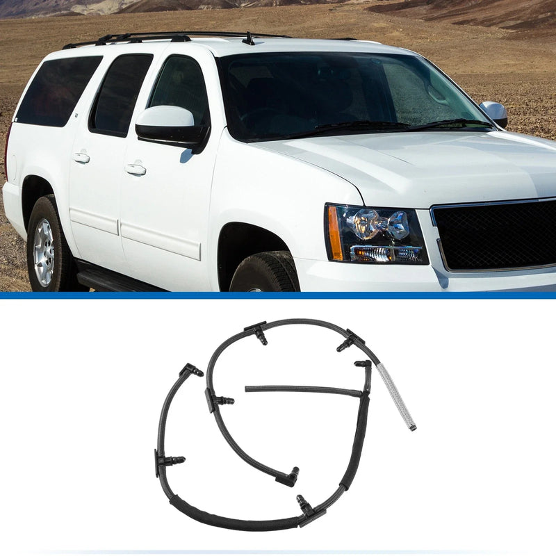 Chevrolet Silverado Black Left Right Fuel Injector Return Line