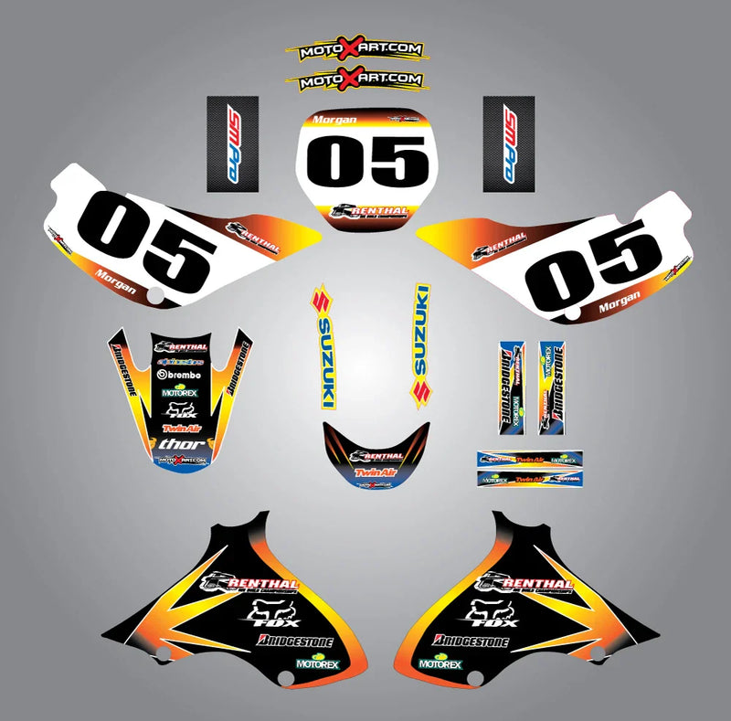 Suzuki JR 80 Custom Graphic Kit - SUNRISE STYLE (All Years)