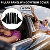 Chevrolet Impala (2014-2020) Black 6 x Car Pillar Window Trim Covers