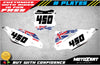 Kawasaki KXF 450 Custom Number Plate Decals Stickers (2019)