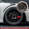 Porsche Cayenne Set of 2 Wheel Lock Lug Nuts with 14 Teeth Anti-theft Key