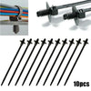 Car / Boat 10Pcs Fir Tree Push-In Releasable Wiring Cable Zip Tie Wrap
