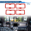 Ford Bronco Air Condition Outlet Vent Trim Cover Frame 4 x Red (2021-2024)
