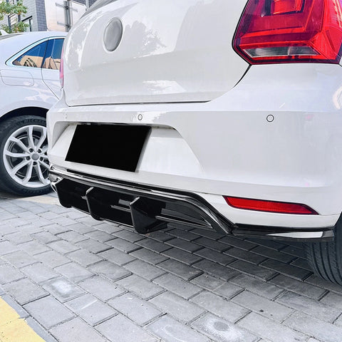 Volkswagen Polo MK5 3 x Rear Bumper Diffuser Lip Covers (2009-2014)