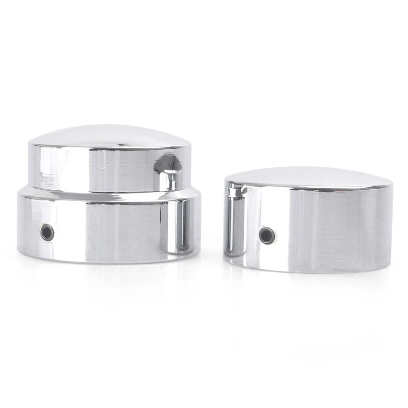 Harley Dyna Road King 1200 Custom XL1200C Chrome Rear Axle Nut Covers (2011)