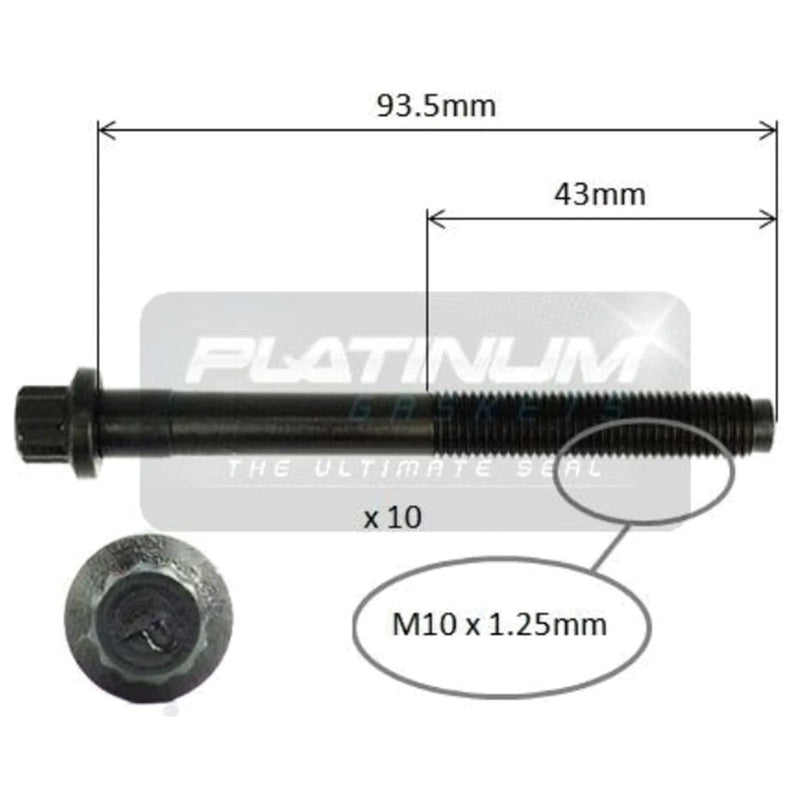Mitsubishi Pajero Io 4G93 1.8L Engine Cylinder Head Bolt Set (1999 - 2001)