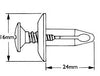 Ford 10x Clips Plastic Panel Trim Wheel Arch Screw Rivets