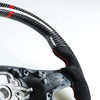 VW Golf MK7, Polo MK6 Carbon Suede Red Steering Wheel (2012-2020)