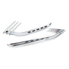 Harley Touring Road King Chrome Mid-Frame Air Deflectors (2014-2023)