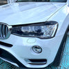 BMW X3 F25, X4 F26 Gloss Black Headlight Eyelid Trim (2014-2017)