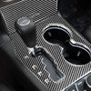 Carbon Fiber Center Console Cup Holder Cover Trim Fits Grand Cherokee 2011-2013