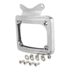 Harley Street Road Glide Chrome Curved Laydown License Plate Mount Light