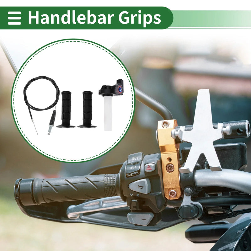 Make Model 7/8 22mm Motorcycle Hand Grips End Grips Rubber
