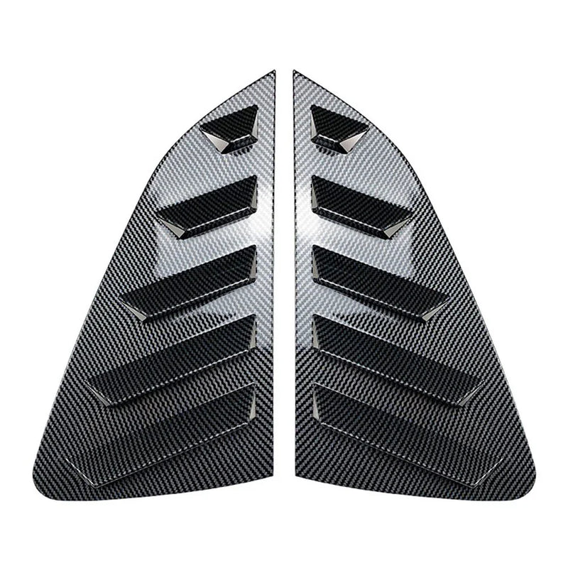 VW Polo MK6 Rear Side Window Louver Vent Trim Covers 2 x (2018-Present)
