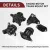 Honda Accord & Acura TSX 1 Set Trans Mount Set 2.4L (2008-2012)
