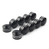 Harley  - 10 x Black CNC 9mm Motor Bolt Topper Caps Covers