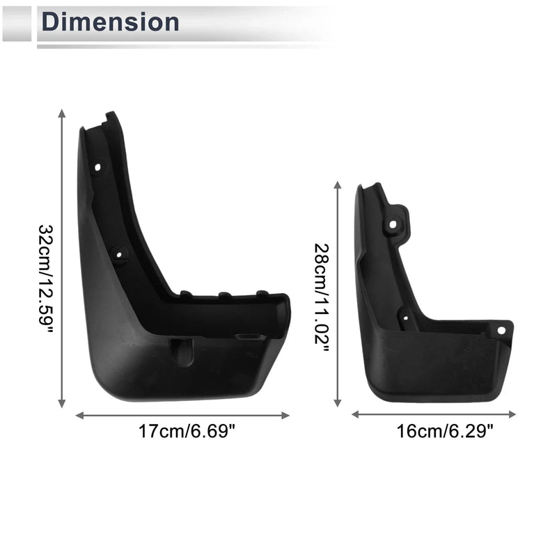 Acura CDX Mud Flaps Splash Guards (2016 - 2020)