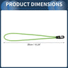 26cm Adjustable Bungee Cords with Metal Buckle - Green - 20 Pcs