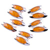 Car Truck Trailer RV Boat 10x Amber Thin LED Clearance Marker Lights