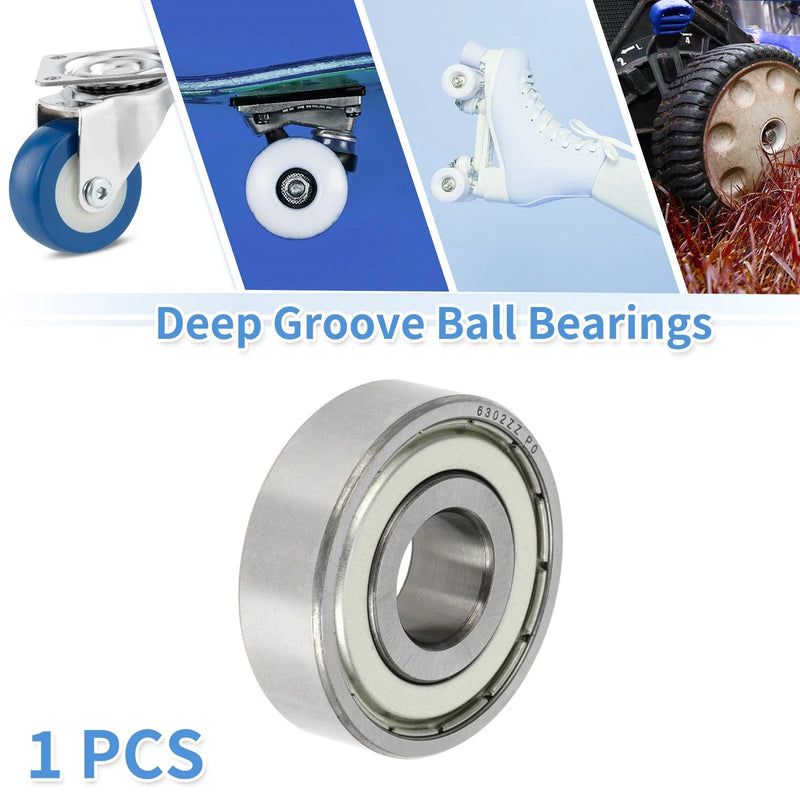 Scooter Skateboard Wheel 6302ZZ / 15x42x13mm / Deep Groove Ball Bearings