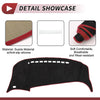 Toyota Estima 50 Series (2006-2019) - Black Red Dashboard Cover Mat