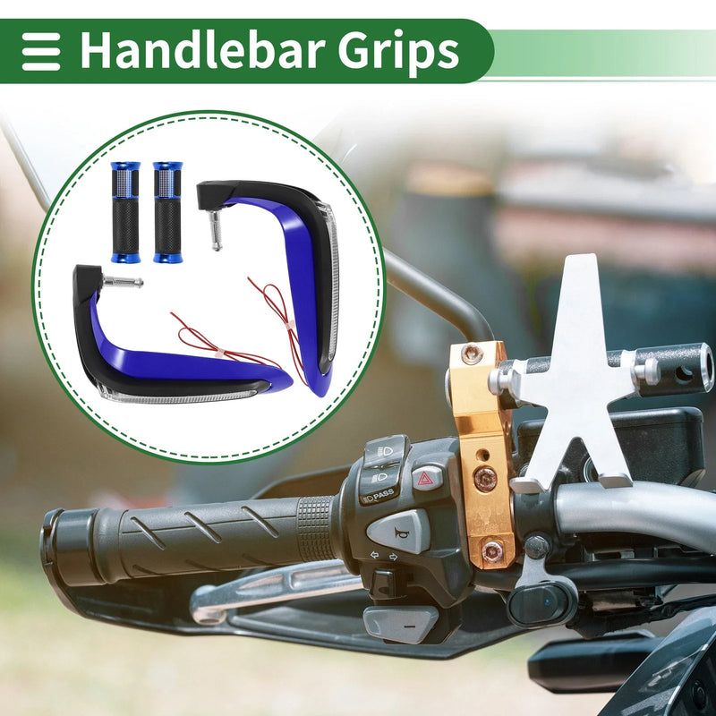 Motorcycle Handlebar End Grips Side Pattern Hand Grips Cover