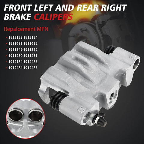 Polaris Ranger 700 Ranger EV Front Calipers & Pads (2008–2009, 2010–2021)