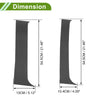 Chevy Silverado Carbon Fiber Pattern Black 4pcs Door Pillar Window Trim