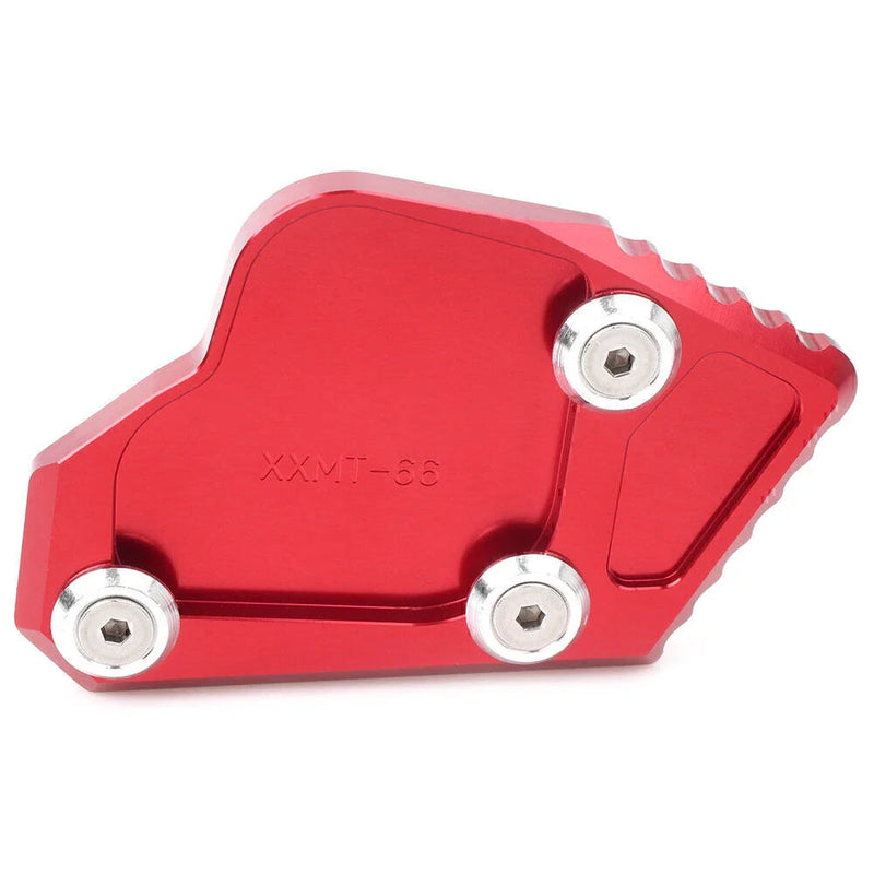 BMW K1600GT / 1600GTL Red Kickstand Side Stand Enlarger Foot Plate (2011-2015)
