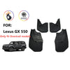 Lexus GX 4 x Front & Rear Splash Guards Mud Flaps Fender (2024–2025)