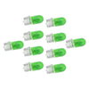 Car Side Light Lamp 10Pcs T10 194 168 W5W 159 Green Glass Halogen Bulbs