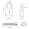 Make Model Pair 3cm Motorcycle Shock Absorber Riser Extension Silver Tone