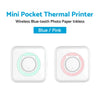 Pocket Thermal Printer - Wireless Bluetooth Inkless Photo Paper