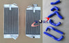 Honda CRF450R Aluminum Radiator + Blue Silicone Hose (2002-2004)