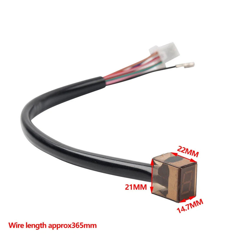 Motorcycle Digital LED Display Gear Indicator Sensor (Universal)