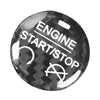 Ford Mustang Carbon Fiber Black Engine Start Stop Button Cover Trim (2015-2022)