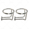 Car Boat Yacht Truck RV Marine Stainless Steel Ring Drink Cup Holders