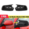Mazda 3 Carbon Fiber / 2 x / Side Mirror Horn Cover Cap Trim (2003–2008)